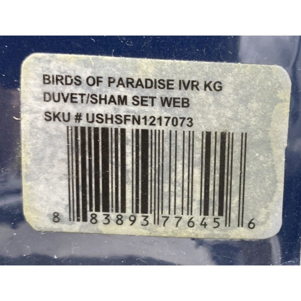 Tommy Bahama Birds of Paradise King Duvet Set 3pc Ivory Tropical Floral NIP NEW - Picture 8 of 10